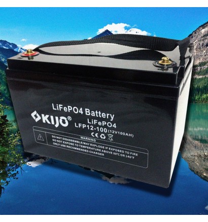 Акумуляторна батарея Kijo FePO4-12V100Ah Lithium Iron Phosphate (1,2 кВт*год 12В)