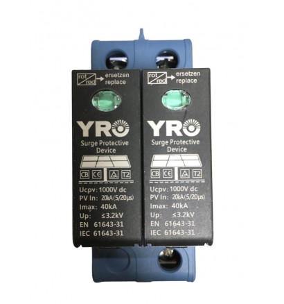 Обмежувач перенапруги YRO YRSP-D2 1000VDC/2P