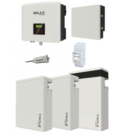Комплект однофазної гібридної системи Solax Power 3.3 інвертор на 7.5 кВт з АКБ на 17.4 кВт