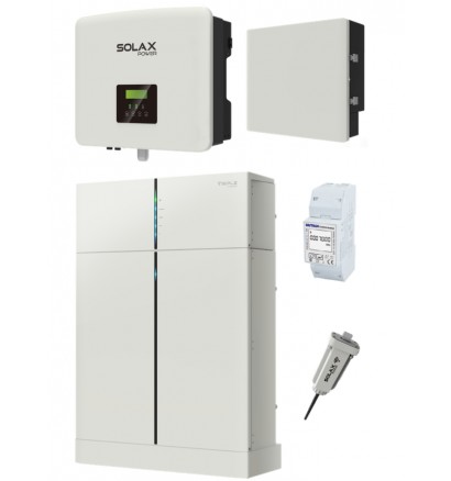 Комплект однофазної гібридної системи Solax Power 4.3 інвертор на 7.5 кВт з АКБ на 3.1 кВт