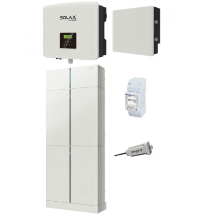 Комплект однофазної гібридної системи Solax Power 5.3 інвертор на 6 кВт з АКБ на 6.2 кВт