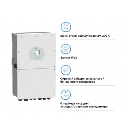 Гібридний однофазний інвертор Deye SUN-16K-SG01LP1-EU (16 кВт)